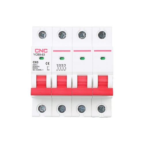Модульный автоматический выключатель YCB9-63 40А 4P 4,5кА B | код A030105 | CNC Модульный автоматический выключатель YCB9-63 40А 4P 4,5кА B | код A030105 | CNC