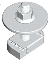 STRUT-болт 10х50 с опорой и гайкой TDZ EKF | код stbog10x50-TDZ | EKF