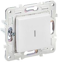 SKANDY Выключатель 1-клавишный проходной с индикацией 10А SK-V08W арктический белый IEKновинка | код SK-V12-1-10-K01 | IEK