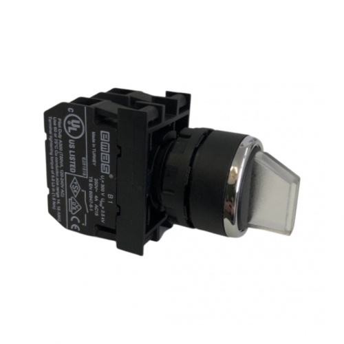 Переключатель 2-0-1 с фиксацией белый (2НО) | код B101SL30B | EMAS Переключатель 2-0-1 с фиксацией белый (2НО) | код B101SL30B | EMAS