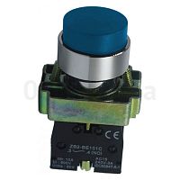 Кнопка XB2-BL61 без подсветки синий 1НО (ANDELI) | код ADL10-041 | ANDELI