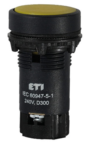 Кнопка утопленная с Н.З контактом TN14B2 (желтый) | код 004770060 | ETI Кнопка утопленная с Н.З контактом TN14B2 (желтый) | код 004770060 | ETI