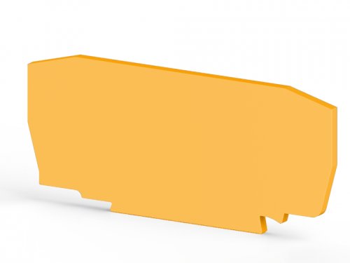 446 343, Концевой сегмент на клеммники YBK6, (желтый), NPP / YBK 6 | код 0.0.0.4.46343 | KLEMSAN