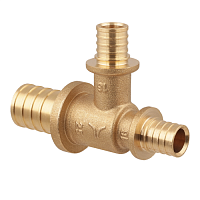 Тройник переходной аксиальный латунный 25x16x20 | код AX8251620 | PRO AQUA