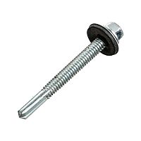 Саморез усиленный КР КРс ZP 5.5х51 оцинк. удлин. сверло контейнер (уп.50шт) Tech-Krep PRO/Zitar 142303