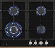 Газовая варочная поверхность Weissgauff HGG 649 BGRG черный | код 1883280 | WEISSGAUFF