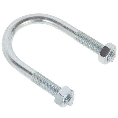 Хомут U-образный 2 М8 50-60 оцинкованная сталь ГОСТ 24137-80 | код VENT2М8UCH51 | Мир хомутов Хомут U-образный 2 М8 50-60 оцинкованная сталь ГОСТ 24137-80 | код VENT2М8UCH51 | Мир хомутов