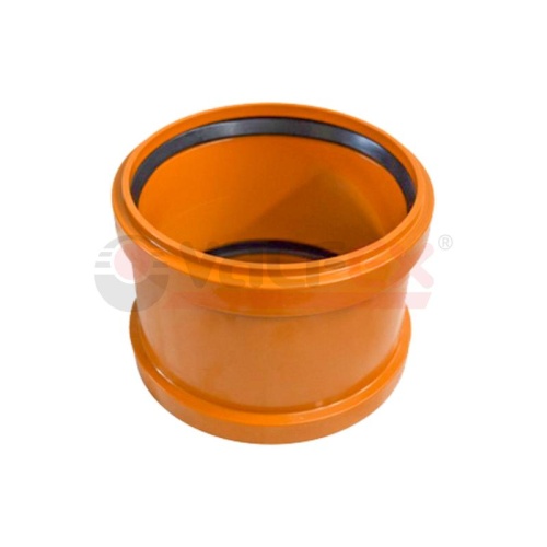 Муфта двухраструбная 110 мм для наружной канализации | код 30106110 | VALFEX Муфта двухраструбная 110 мм для наружной канализации | код 30106110 | VALFEX