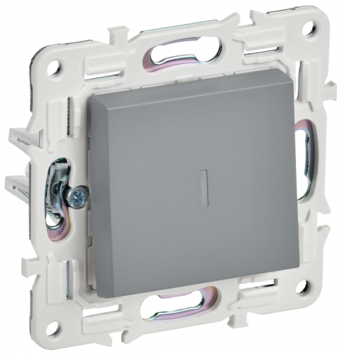 SKANDY Выключ. 1-кл. прох. с инд. 10А SK-V08Gr сер. IEK | код SK-V12-1-10-K03 | IEK