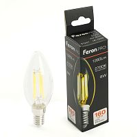 Лампа светодиодная LED 8вт Е14 теплый свеча FILAMENT Feron.PRO | код 51247 | Feron
