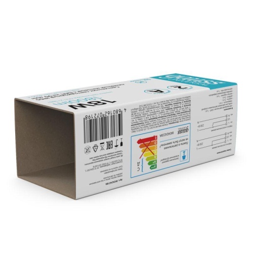 Светильник светодиодный Universal 18Вт 4000К IP65 1800лм 605х60х56мм матов. с БАП 90мин GAUSS 843424218A фото 5