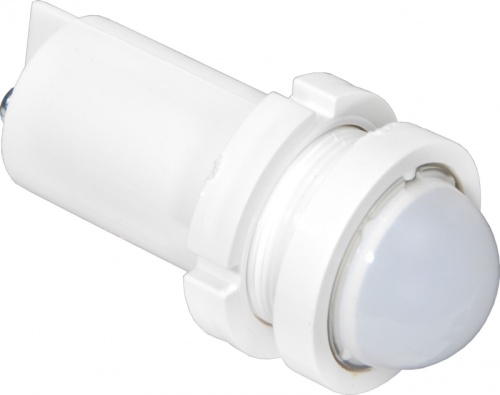 Светодиодная лампа СКЛ-12Б-ЛМ-2-220(Р), зеленая, матовая, с порогом срабатывания 140В, 220В 50Гц/пост., диаметр посадочного отверстия 22мм, УХЛ2.1 | код A8021-T200053405 | Каскад-Электро