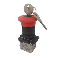 Выключатель Briswik КМЕ 5712м -К красный IP66 УХЛ2 10А 1но+2нз | код aB-PV-6Ai-0233 | Briswik