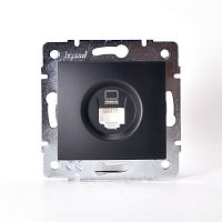 Розетка компьютерная чёрный бархат (10шт/120шт) KARINA | код 707-4288-139 | Lezard