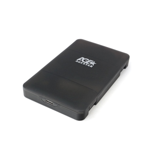 USB 3.0 Внешний корпус 2.5 SATAIII HDD/SSD AgeStar 3UBCP3C (BLACK) USB 3.0, пластик, черный, безвинтовая конструкция | код 3UBCP3C (BLACK) | AgeStar