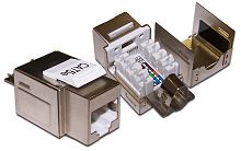 Модуль Keystone, RJ45, кат.5E, STP, 90 градусов | код LAN-OK45S5E/90 | LANMASTER