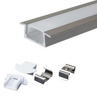Профиль для светодиодной ленты RUICHI врезной алюминиевый 618-1, 1 м | код 113785 | Ruichi