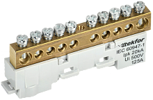 TEKFOR Шина L фаза неизолированная на универсальном держателе 8х12-10-Ср IEK | код TF-NN20-10-DL-K03 | IEK