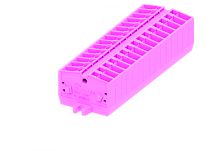 254309 Клемма TB 1-1 проходная фронт. подключение с крепеж. фланцами, сеч. 2.5мм2, розов., шт | код 254309 | SUPU