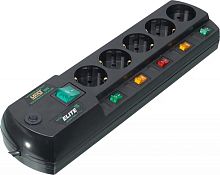 Сетевой фильтр Most ERG 5м (5 розеток) черный (коробка) | код 633409 | MOST