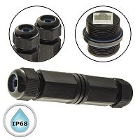 Разъём герметичный SZC RJ45M25Z2L-6A, 10BASE-T,100 BASE-T, 1000 BASE-T | код 107915 | SZC