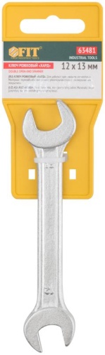 Ключ рожковый Стандарт 12х13 мм | код 63481 | FIT фото 3