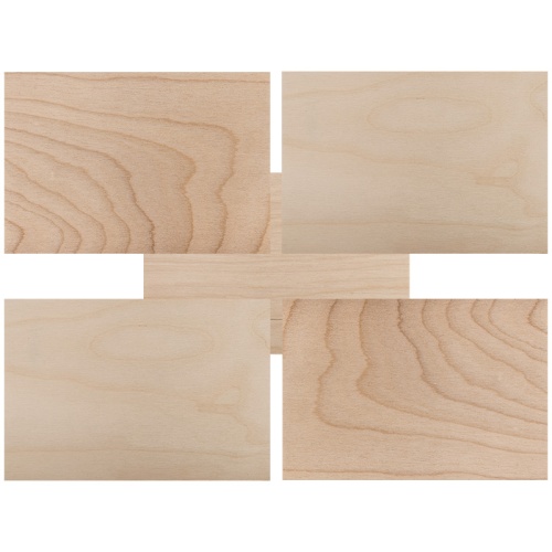 Доски для выжигания REXANT, Набор творческий (без рисунка), 148х210 мм (А5), 5 шт., пакет | код 12-0940 | REXANT