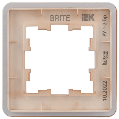 BRITE Рамка 1-мест. РУ-1-2-Бр стекло дым. RE IEK | код BR-M12-G-41-K97 | IEK фото 3 BRITE Рамка 1-мест. РУ-1-2-Бр стекло дым. RE IEK | код BR-M12-G-41-K97 | IEK фото 3