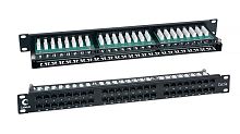 Cabeus PLHD-48-Cat.5e-Dual IDC-1U Патч-панель высокой плотности 19, 1U, 48 портов RJ-45, категория 5e, Dual IDC | код 7487c | Cabeus