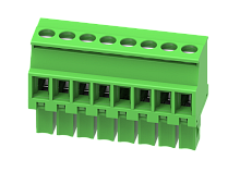 MC-RE3.5V09C-R-0001 Клемма МС, шаг 3.5мм, 9 конт. зел., шт | код MC-RE3.5V09C-R-0001 | SUPU
