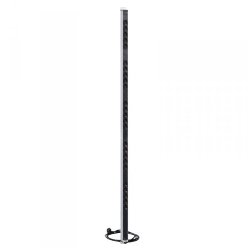 Вертикальный блок розеток Rem-16 с инд., 25 Schuko, 16 A, алюм., 42-48U, шнур 3 м | код R-16-25S-I-1820-3 | REM