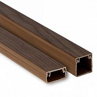 Кабельный канал Plast под тёмное дерево 12х12 (120 метров) | код. kk-12-12d | EKF