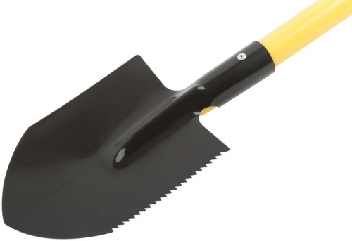 Лопатка туристическая с металлическим черенком и V-ручкой 160х215х760 мм | код 77234 | FIT