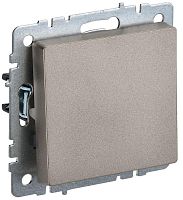 BRITE Выключатель 1-клавишный самовозвратный 10А ВС10-1-4-БрШ шампань | код BR-V14-0-10-K37 | IEK