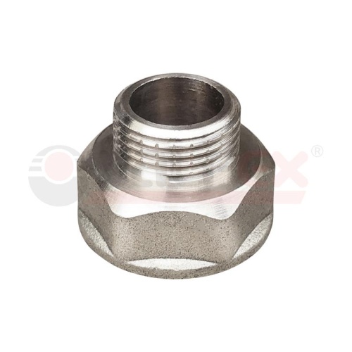 Переходник никелированный ВР 1/2дюйм-НР 1/4дюйм (400/10) | код VF.592.N.012.014 | VALFEX Переходник никелированный ВР 1/2дюйм-НР 1/4дюйм (400/10) | код VF.592.N.012.014 | VALFEX