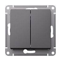 Переключатель перекрестный 2-кл. AtlasDesign 2хсх.7 10АХ механизм базальт | код ATN001473 | Systeme Electric