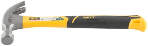 Молоток-гвоздодер, фиброглассовая усиленная ручка, Профи 28 мм, 450 гр. | код 44779 | FIT фото 5 Молоток-гвоздодер, фиброглассовая усиленная ручка, Профи 28 мм, 450 гр. | код 44779 | FIT фото 5