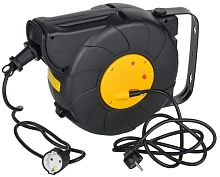 Удлинитель на катушке TWIST 1х15м с заземл. автосмотка 16А IP20 ПВС 3х1.5 | код TW-KP27-16-01-15-02 | IEK