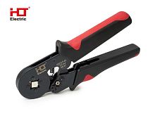 Пресс-клещи ПКВ8 6-4 (0.25-6.0мм2 E/Ншви.НШВ.Ншви2) Квадратная опрессовка HLT | код 084-20-100 | HLT
