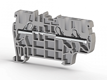 307 225, Клеммник пруж.быстрозажимной (Push in), 3-х выводной, 4мм.кв., (черный), PYK 4E | код 0.0.0.3.07225 | KLEMSAN