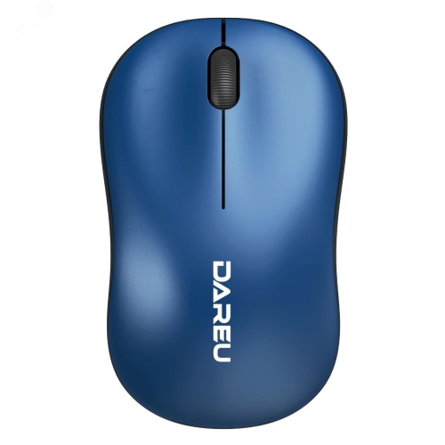 Мышь беспроводная 1200 dpi, синий-черный | код LM106G Blue-Black | Dareu