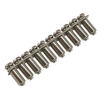 Шинный соединитель для 10 зажимов наборных 16 мм2 ШС-01 | код 32454DEK | DEKraft