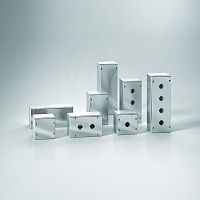 Пост кнопочный 220х100x90мм (ВхШхГ) 3 отв. ?22,5мм, нерж.cталь, IP66 | код SHX1-229F | ETA