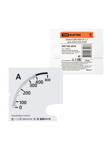 Шкала Ш96 400/5А-1,5 (для А96 Х/5А) TDM | код SQ1102-2018 | TDM Шкала Ш96 400/5А-1,5 (для А96 Х/5А) TDM | код SQ1102-2018 | TDM