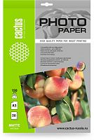 Фотобумага Cactus CS-MA315050 A3/150г/м2/50л./белый матовое для струйной печати | код 1915195 | CACTUS