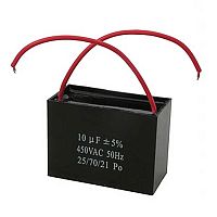 Пусковой конденсатор SAIFU CBB61, 10 мкФ, 450 В | код 107158 | Saifu