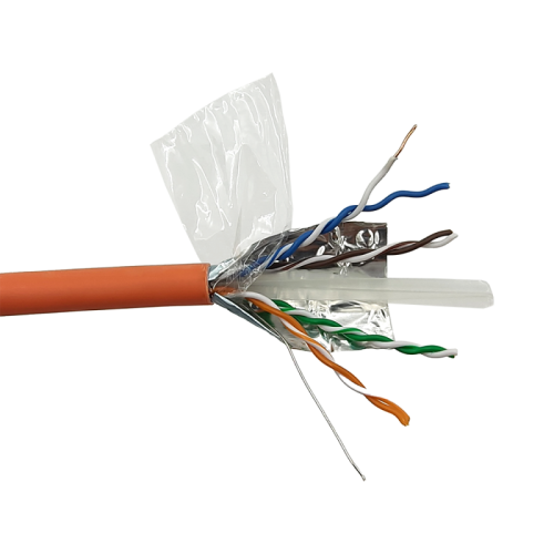 Кабель LANMASTER FTP, 4 пары, кат. 6, с перегородкой, 250Mhz, LSZH, оранжевый, 305 м | код LAN-6EFTP-LSZH-OR | LANMASTER