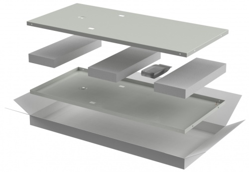 ITK LINEA N Компл. стенок боковых 600мм шкафа 42U сер. | код LN35-42UX6-X | ITK by IEK