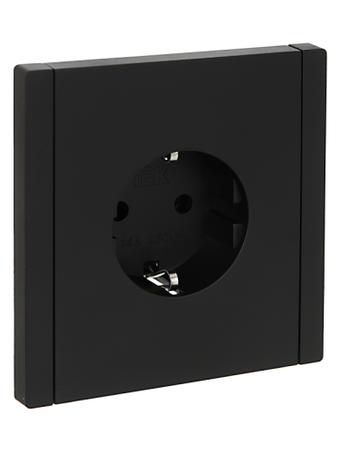 FORTE&PIANO Роз. с з/к без з/ш в/к 16А FP116 чер. IEK | код FP-R11-16-K02 | IEK FORTE&PIANO Роз. с з/к без з/ш в/к 16А FP116 чер. IEK | код FP-R11-16-K02 | IEK