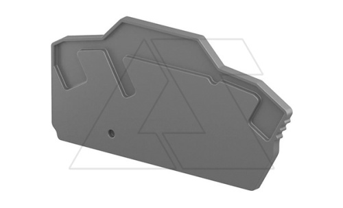 Концевой сегмент EK2.5-3P для клемм ZK2.5-3P..ZK4-3P, темно-серый | код 1SNK705911R0000 | Entrelec Концевой сегмент EK2.5-3P для клемм ZK2.5-3P..ZK4-3P, темно-серый | код 1SNK705911R0000 | Entrelec